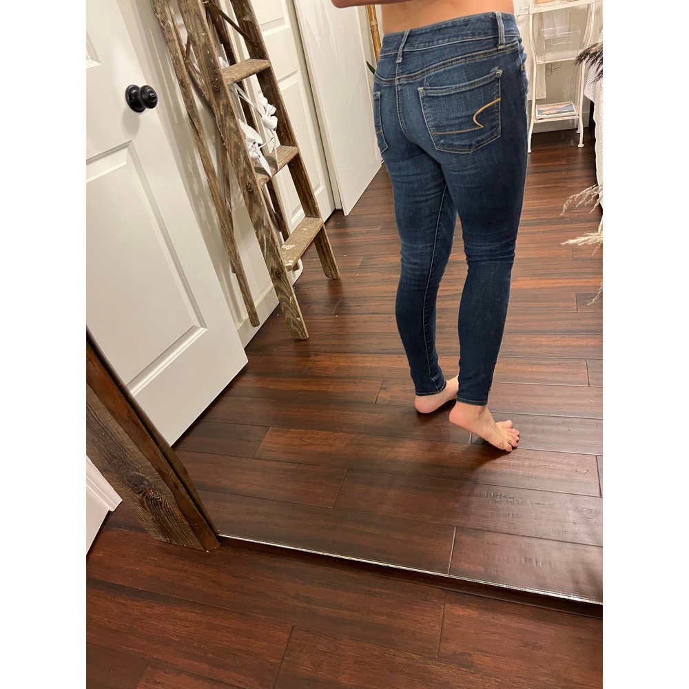 Super low rise AEO dark jeggings
